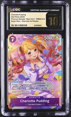 CGC PRISTINE 10 Charlotte Pudding Premium Booster Vol.2 PRB02-010 Alt Art // - Image 1