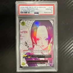 Bandai One Piece You'll Frighten Me... OP14-EB04 #118 Alt Art PSA 10 - Image 1