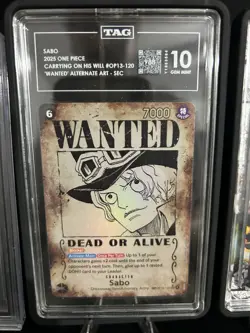 2025 One piece tcg sabo wanted poster TAG 10 - Image 1