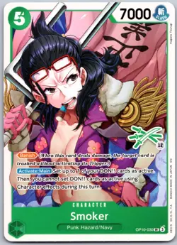 Smoker (Zoro Deck) OP10-030 Super Rare Learn Together Deck Set One Piece NM - Image 1