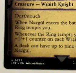 Lord Of The Rings Nazgul (0727) (Showcase Scrolls) - Near Mint MTG Non Foil - Image 5