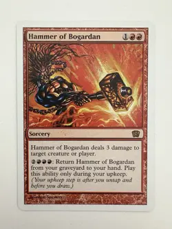 Hammer of Bogardan MTG Magic the Gathering Card NM Near Mint 8ED - Image 1