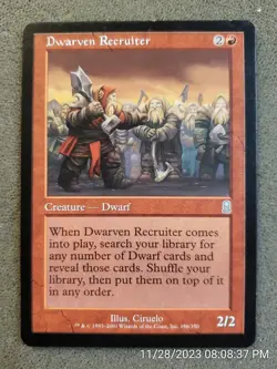 Dwarven Recruiter Odyssey NM Red Uncommon MAGIC THE GATHERING CARD... (DS3D1PZ) - Image 1