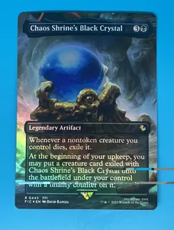Chaos Shrine's Black Crystal (Borderless) Commander: Final Fantasy Foil - Image 1