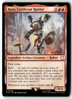 Rose, Cutthroat Raider 66 Universes Beyond: Fallout Rare NM - Image 1