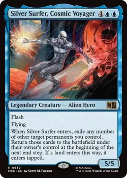 Silver Surfer, Cosmic Voyager - #639 - CMR: Marvel Super Heroes - NM MTG - Image 1