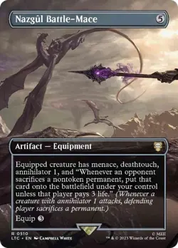 Nazgul Battle-Mace - BORDERLESS SCENE ART NM (MTG Lord of the Rings 510) - Image 1