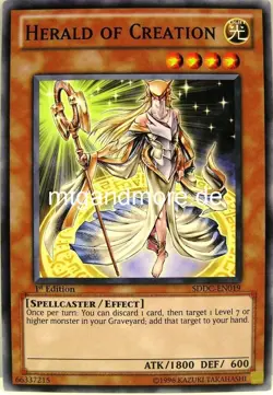 Yu-Gi-Oh 2x Herald of Creation - - - SDDC - Image 1