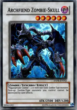 Yugioh Archfiend Zombie-Skull ANPR-EN042 Super Rare NM - Image 1