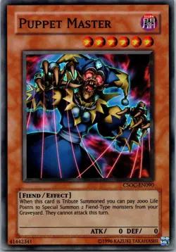 Yugioh Puppet Master CSOC-EN090 Super Rare NM - Image 1