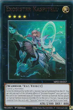 Exosister Kaspitell x1 MP23-EN257 Ultra Rare Yugioh - Image 1