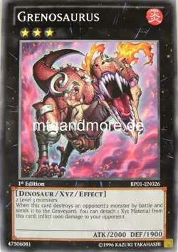Yu-Gi-Oh 1x Grenosaurus - - - BP01 - Battle Pack Epic Dawn englisch - Image 1