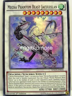 Yu-Gi-Oh - 1x Mecha Phantom Beast Jaculuslan - WSUP - World Superstars - Image 1