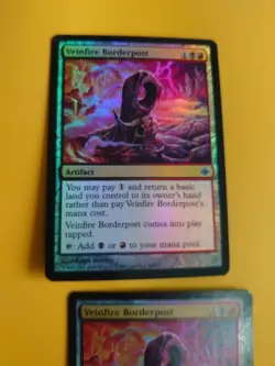 Veinfire Borderpost x2 Artifact Alara Reborn. Magic the Gathering FOIL 2 Card. - Image 3