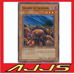 Yugioh Swarm of Scarabs Limited Edition GLD1-EN008 Common M/NM - Image 1