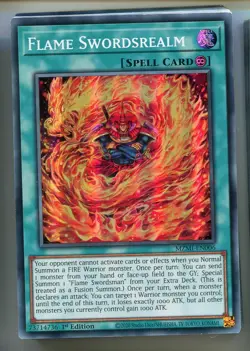 Yu-Gi-Oh! Flame Swordsrealm Super Rare englisch MZMI-EN006 Flammen Schwertreich - Image 1