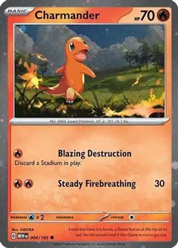 Charmander - 004/165 (Cosmos Holo) 4 - SV Scarlet & Violet Promo Cards Holofoil - Image 1