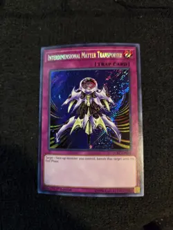 ( INTERDIMENSIONAL MATTER TRANSPORTER ) Secret - LCKC-EN052 - 1st NM - Yu-Gi-Oh - Image 1