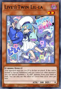 Yugioh RA04-EN036 - Live☆Twin Lil-la - Platinum Secret Rare - Image 1