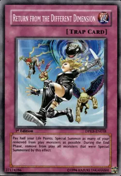 Return From The Different Dimension - Super Rare 1st Ed DPKB-EN038 - MP - YuGiOh - Image 1