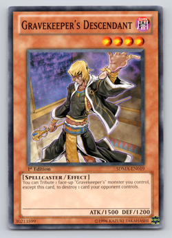 Gravekeeper's Descendant - SDMA-EN019 - Common - 1st Edition Yugioh - Image 1