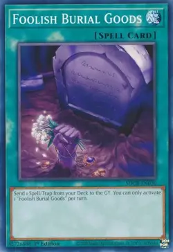 Foolish Burial Goods - SDCB-EN030 - LP - Common - 1st edition - Yugioh - Image 1