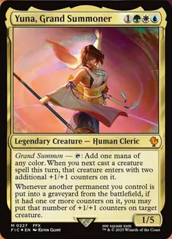 MTG Yuna, Grand Summoner - Foil, NM-Mint, English Commander: Final Fantasy - Image 1