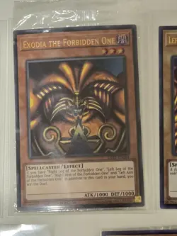 Yugioh Complete Exodia The Forbidden One Set LART Lost Art Ultra Rare NM - Image 2