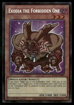 Yugioh! Exodia the Forbidden One, BLGG-EN002, Secret Rare, 1st Edition - Image 1