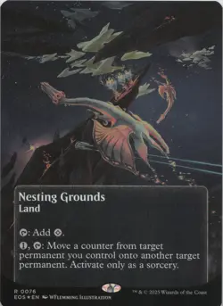 Nesting Grounds (0076) (Borderless) - FOIL - R Edge of Eternities: Stellar Sight - Image 1