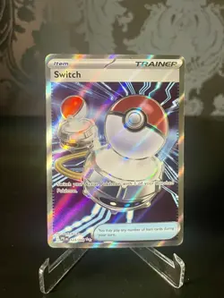 Pokemon SWITCH 123/94 Common Holo Ultra Rare Trainer Card TCG Phantasmal Flames - Image 1