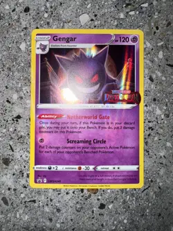 Pokemon TCG Cards Gengar SWSH241 Lost Origin Prerelease Promo Holo NM-M - Image 3