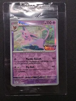 Espeon 086/197 Pokemon Obsidian Flames Stamped Sealed Promo Card - Image 1