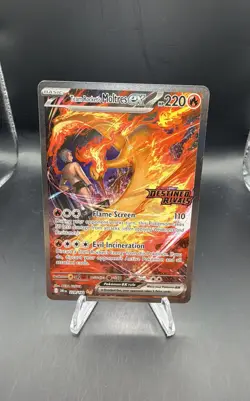 Team Rocket's Moltres ex - (Destined Rivals Stamp) 229/182 Miscellaneous Cards & - Image 1