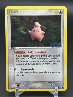 Pokemon TCG Cleffa Unseen Forces Reverse Holo Rare Card 21/115 Stamp MP - Image 1