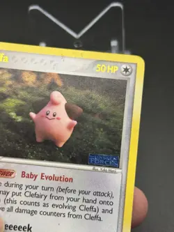 Pokemon TCG Cleffa Unseen Forces Reverse Holo Rare Card 21/115 Stamp MP - Image 3