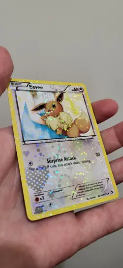 Pokemon TCG Eevee Holo Card RC14/RC25 Legendary Treasures Radiant Near MINT - Image 1