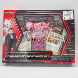 Pokemon TCG Team Rocket's Mewtwo ex Box Sealed Destined Rivals Packs Cards New - Image 1