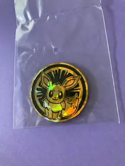 Eevee Pokemon Coin Collection Holo foil Pokemon TCG Card Game From Japan - Image 3