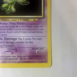 Pokemon TCG Celebi Neo Revelation Holo Card 3/64 Unlimited Rare, Vintage 2001 - Image 5
