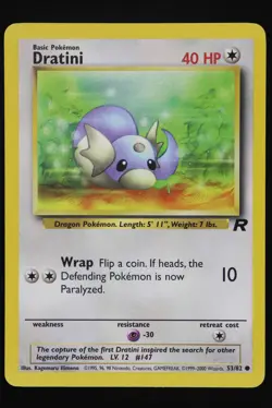 Dratini - 53 - Team Rocket - Pokemon Card - Near Mint - Image 1