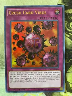 Crush Card Virus (Version 1) LCKC-EN046 Legendary Collection Kaiba 1st Edition - Image 1