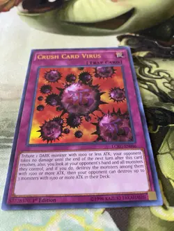 Crush Card Virus (Version 1) LCKC-EN046 Legendary Collection Kaiba 1st Edition - Image 3