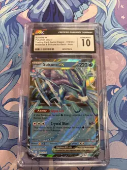 Pokemon TCG Suicune EX Classic Collection Trading Card 010/034 CGC 10 Gem Mint - Image 1