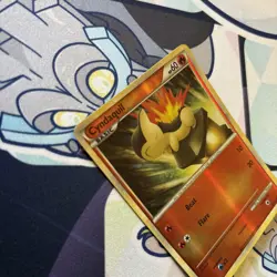 Pokemon TCG Cyndaquil 61/123 Reverse Holo Common Card Heartgold Soulsilver - Image 2