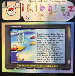 The Water Flowers of Cerulean City EP7 NM Holo Tripe Waifu Bop Art Pokemon Card! - Image 2