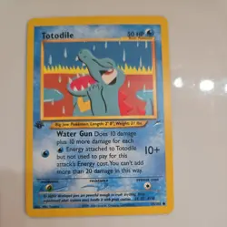 Totodile 85/105 Neo Destiny 1st Edition Pokemon Card Vintage 2000 MP - Image 1