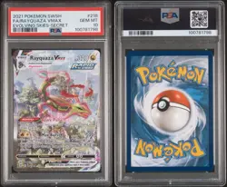 Evolving Skies Rayquaza VMAX Alt Art Secret Rare Card PSA 10 Gem Mint 218/203 - Image 3