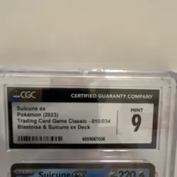 Pokemon TCG Suicune EX Classic Collection Trading Card 010/034 CGC 9 - Image 3