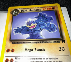 Dark Machamp 27/82 Team Rocket Set Rare Vintage Pokemon Card - NM/LP - Image 2